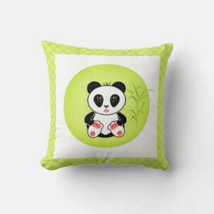 Almofada Panda, desenho animado, crianças
