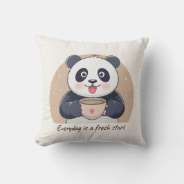 Almofada Panda Fofo com Café