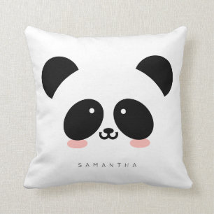 Almofada Panda Kawaii Adicione Seu Nome