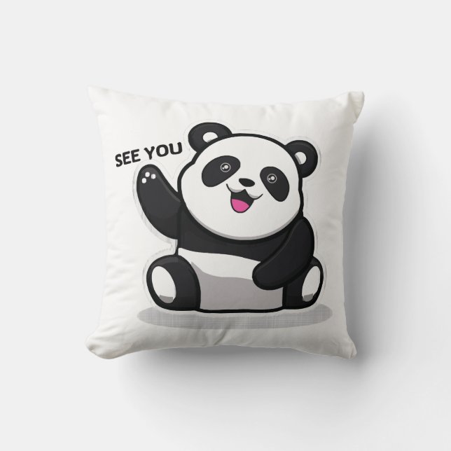 Almofada panda pequeno fofo (Frente)