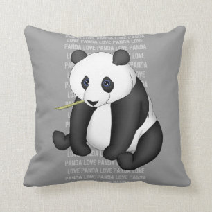 Almofada Panda que come o bambu
