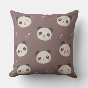 Almofada Panda Roxo Aconchegante