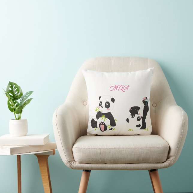 Almofada Pandas-brancas (Cadeira)