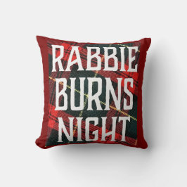 Almofada Panfleto de Celebração da Noite de Burns em Multic