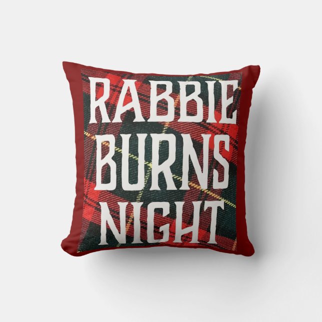 Almofada Panfleto de Celebração da Noite de Burns em Multic (Frente)