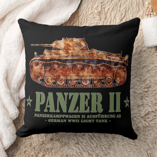 Almofada Panzer II A2 Guerra Mundial 2 Tanque alemão leve (Cobertor)