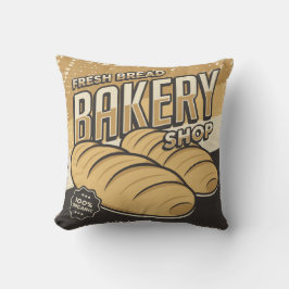 Almofada Pão fresco do Grunge Clássico da Imagem Retroativa