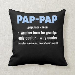 Almofada Pap Pap Presente Vovô Dia de os pais Pap-Pap Tee