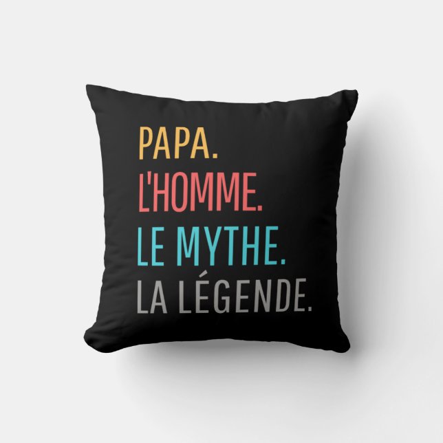 Almofada Papa l'homme le mythe la légende (Frente)