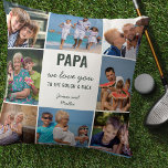 Almofada Papá te ama ao som e atrás 8 fotos verdes<br><div class="desc">Amo-te, Papá, com um travesseiro fotográfico que podes personalizar com 8 das tuas fotografias favoritas ou imagens de instagrama. O texto bonito é totalmente editável e, atualmente, lê "papa que nós amamos para a ruína" - perfeito para um pai de golfe! Você também pode adicionar seu(s) nome(s). A design é...</div>