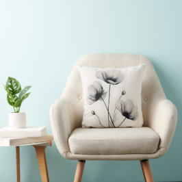 Almofada Papagaios Brancos Neutros Brilhantes Florais Por A