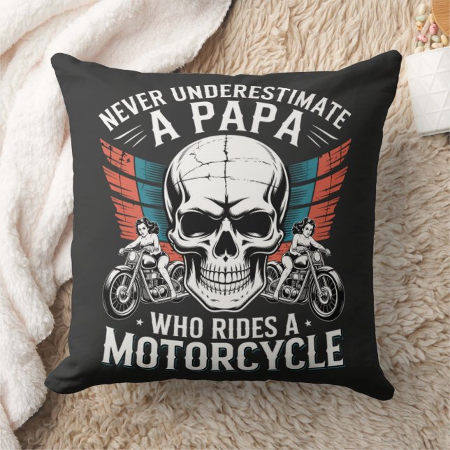 Almofada Papai Ciclista Que Anda de Motocicleta (Cobertor)