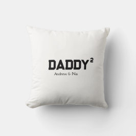 Almofada Papai com nome personalizado das crianças