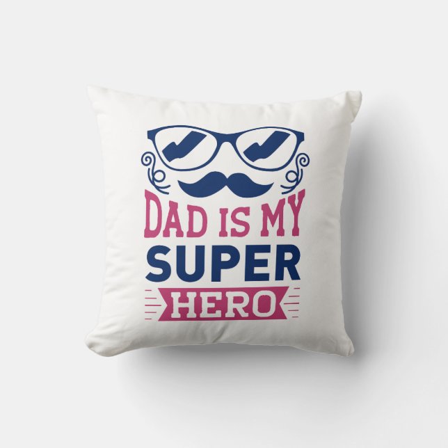 Almofada Papai é Meu Super Herói (Frente)