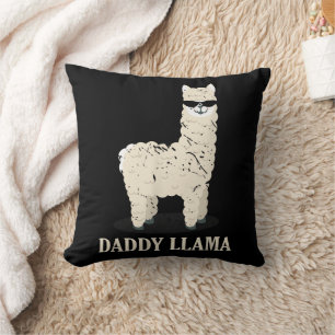 Almofada Papai Lhama Alpaca Amante de Animais Divertido