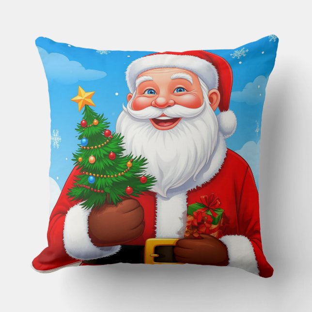 Almofada Papai Noel Alegre (Frente)