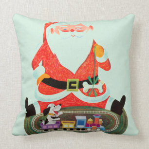 Almofada Papai noel com trem