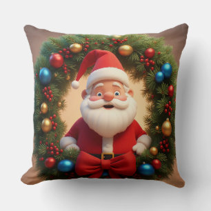 Almofada Papai Noel Desenho Animado Natal Festivo