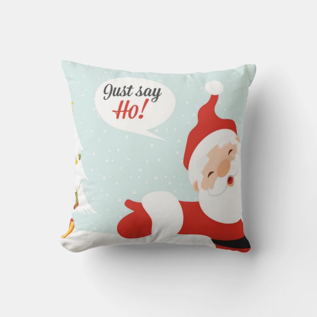 Almofada Papai Noel - diga logo (Frente)