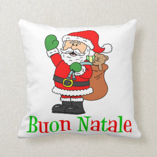 Almofada Papai noel italiano do Natal de Buon Natale