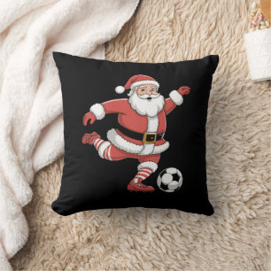 Almofada Papai Noel Jogando Futebol Esportes de Natal