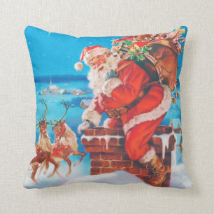 Almofada Papai Noel na noite antes do Natal