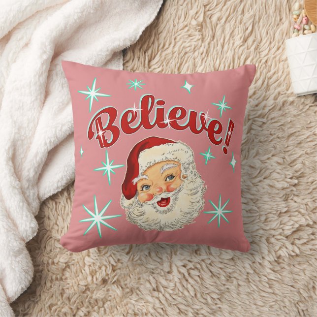 Almofada Papai Noel Não, 6 Acredite (Cobertor)