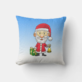 Almofada Papai Noel toca o sino na véspera de Natal