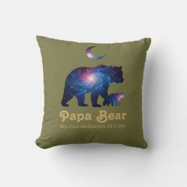 Almofada Papai Urso Cósmico & Filhote