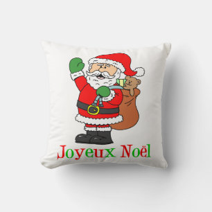 Almofada Papais noeis de Natal de Joyeux Noel