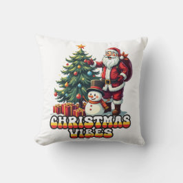 Almofada Papais noeis de Natal Jolly Vibes