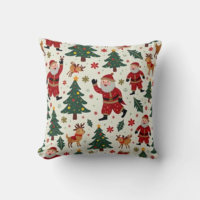 Almofada Papais noeis de Natal Rudolph Cushion (Frente)