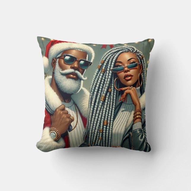 Almofada Papais noeis do Festivo (Frente)