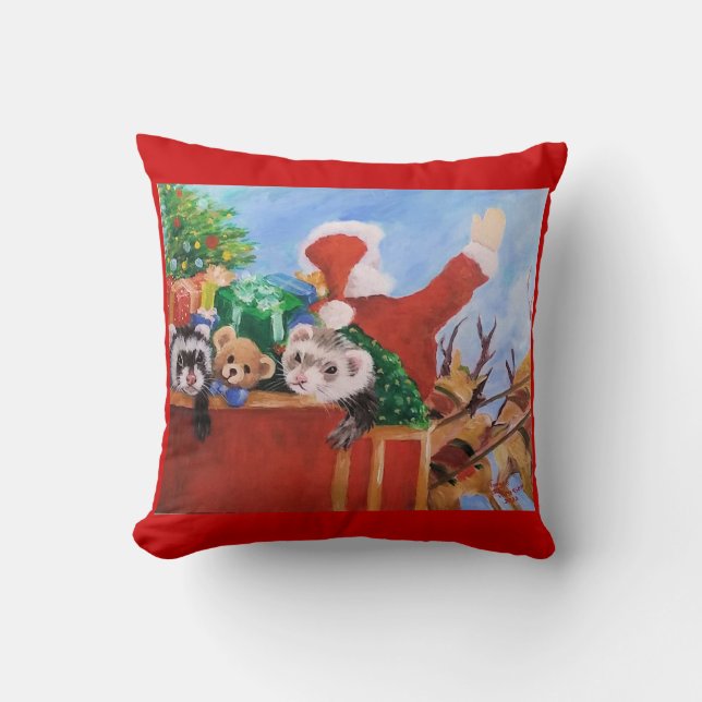 Almofada Papais noeis e seus auxiliares (Frente)