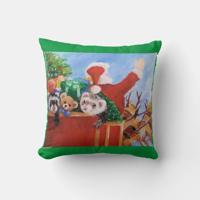 Almofada Papais noeis e seus auxiliares (Frente)