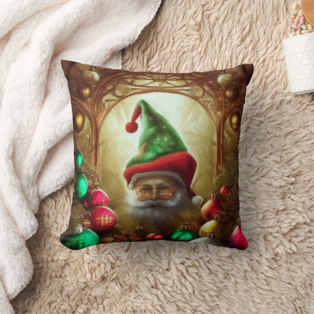 Almofada Papais noeis Gnomo Em Um Contexto De Fantasia De N (Cobertor)