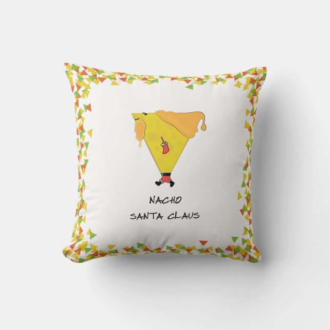 Almofada Papais noeis Nacho com Chips (Frente)