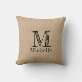 Almofada Papel Castanho Russo Kraft castanho para aspecto m