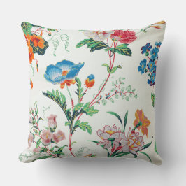 Almofada Papel de parede antigo floral França 1830