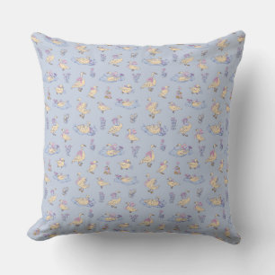 Almofada Papel de Parede de Patos e Cisnes em Lavanda Estil