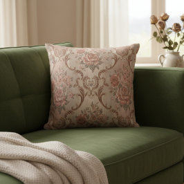 Almofada Papel de parede floral do travesseiro