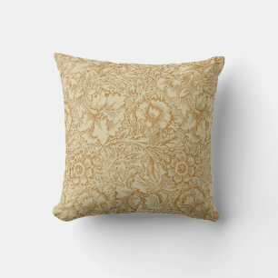 Almofada Papel de Parede Floral Papoula de William Morris