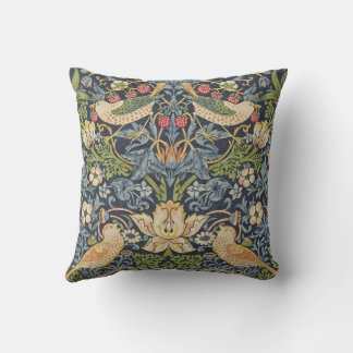 Almofada papel-de-parede-william-morris-ladrão-de-morangos