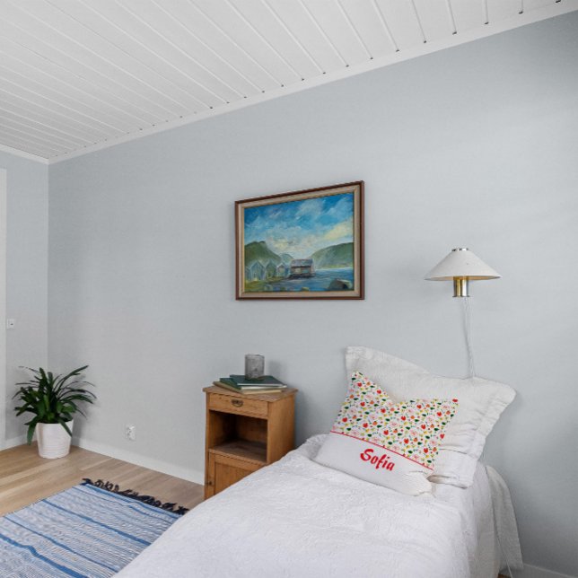 Almofada Papoila-minimalista de flores silvestres (Criador carregado)