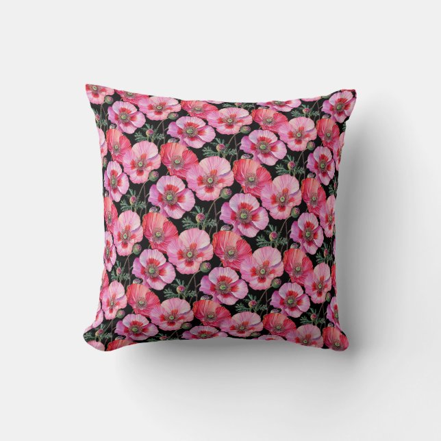 Almofada Papoulas Rosa (Frente)