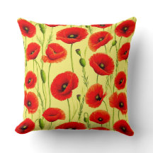 Papoulas Vermelhas e Caules Verdes