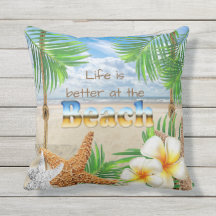 A vida tropical é melhor na praia