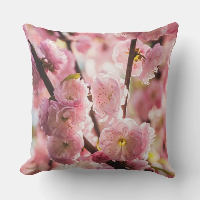 Almofada Para Ambientes Externos Ameixa de Flor - Paradize Rosa (Frente)