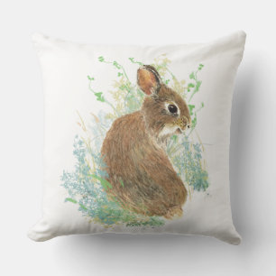 Almofada Para Ambientes Externos Arte Animal de Coelho Bonito