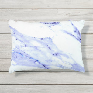 Almofada Para Ambientes Externos Azul e mármore branco